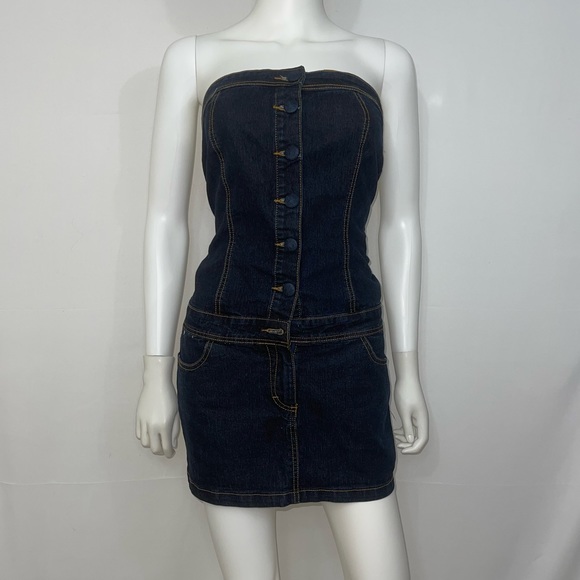 Americana Blues Dresses & Skirts - Americana Blues denim mini dress